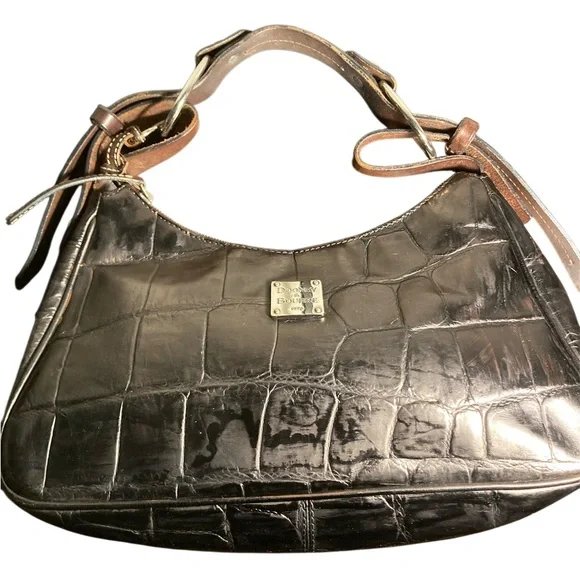 Dooney & Bourke croc Shoulder Bag - Picture 3 of 8
